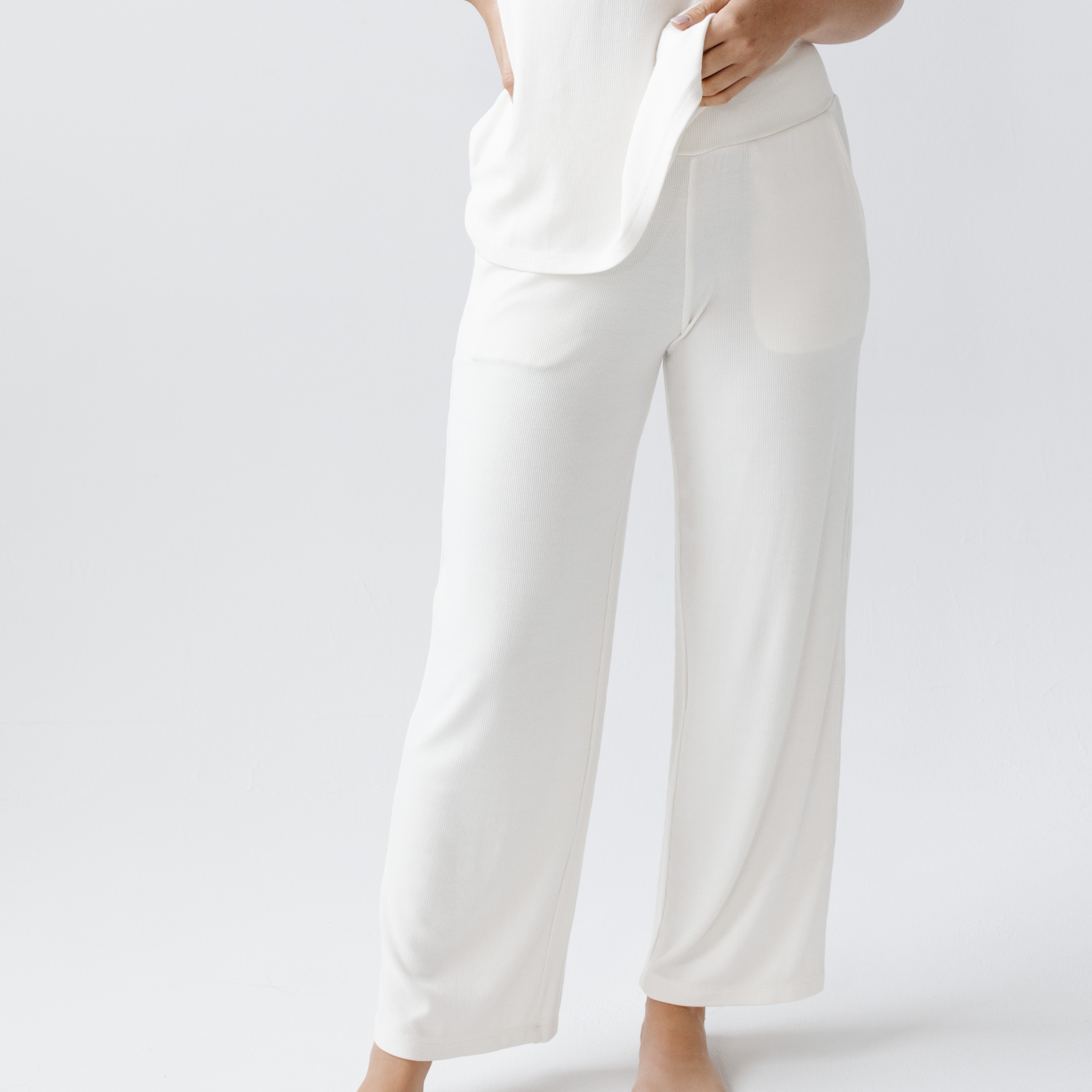 Women's Bamboo Rib-Knit Lounge Pants | Cozy Earth