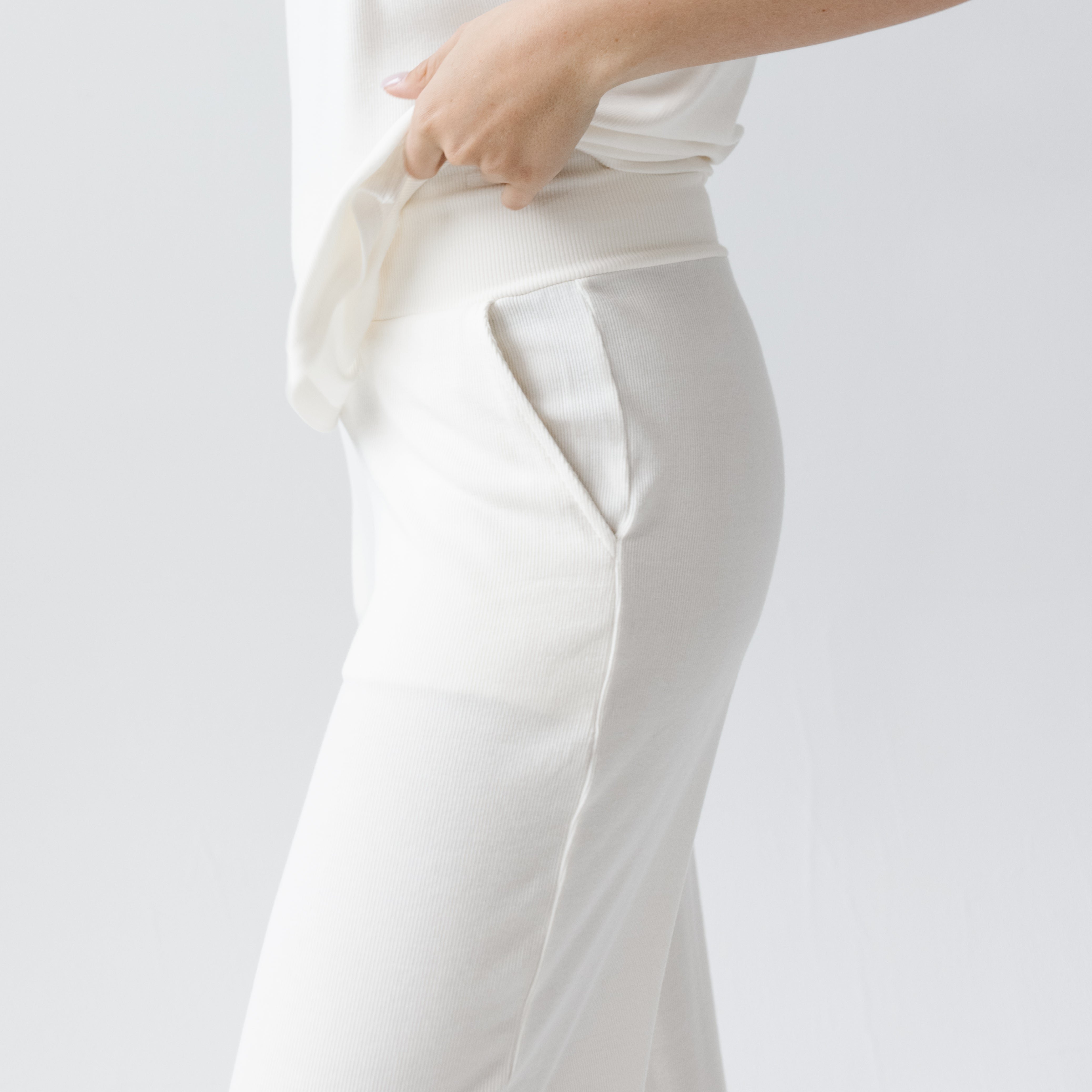 Ivory Women’s Rib Knit Bamboo Lounge Pant