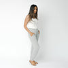 Grey Women’s Rib Knit Bamboo Jogger Pants