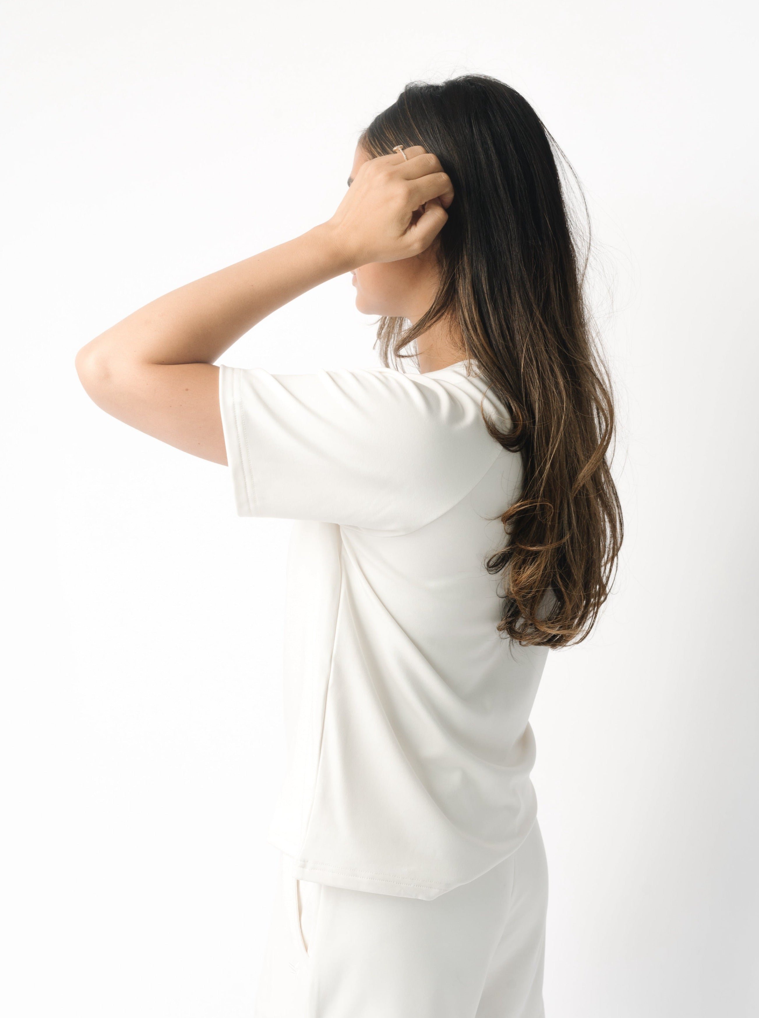 Ivory Women’s Ultra-Soft Bamboo Raglan Short Sleeve Tee