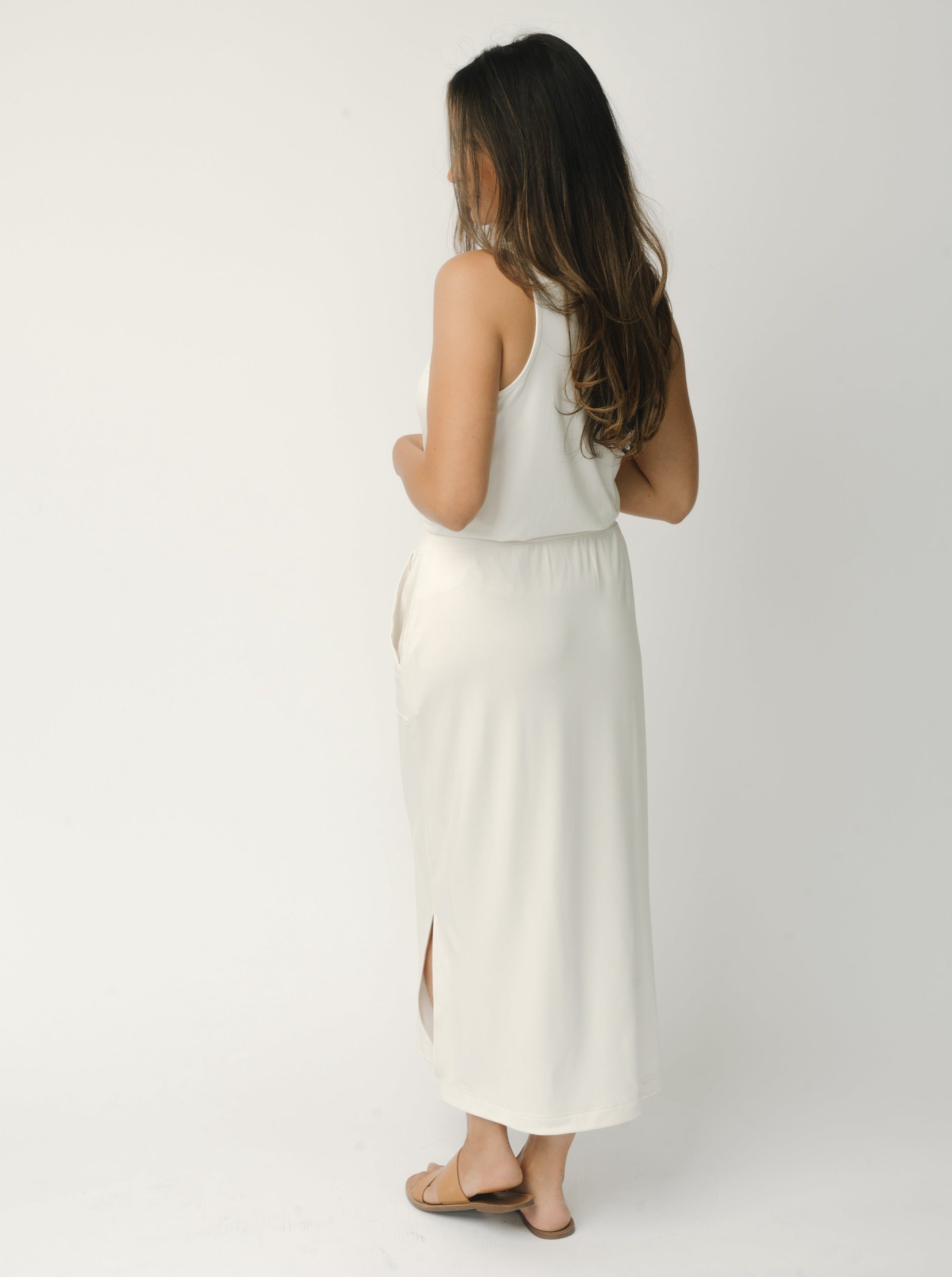 Ivory Women’s Ultra-Soft Bamboo Midi Skirt