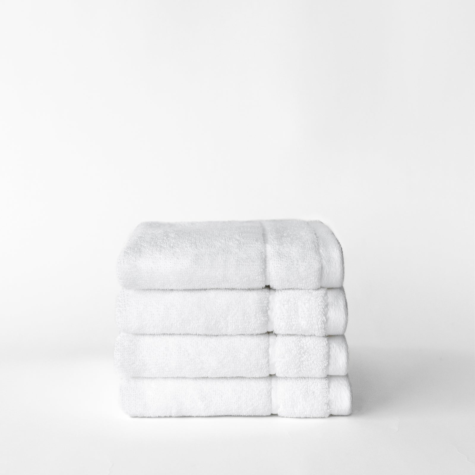 White Premium Plush Wash Cloths. Photo of Premium Plush Wash Cloths taken with white background 