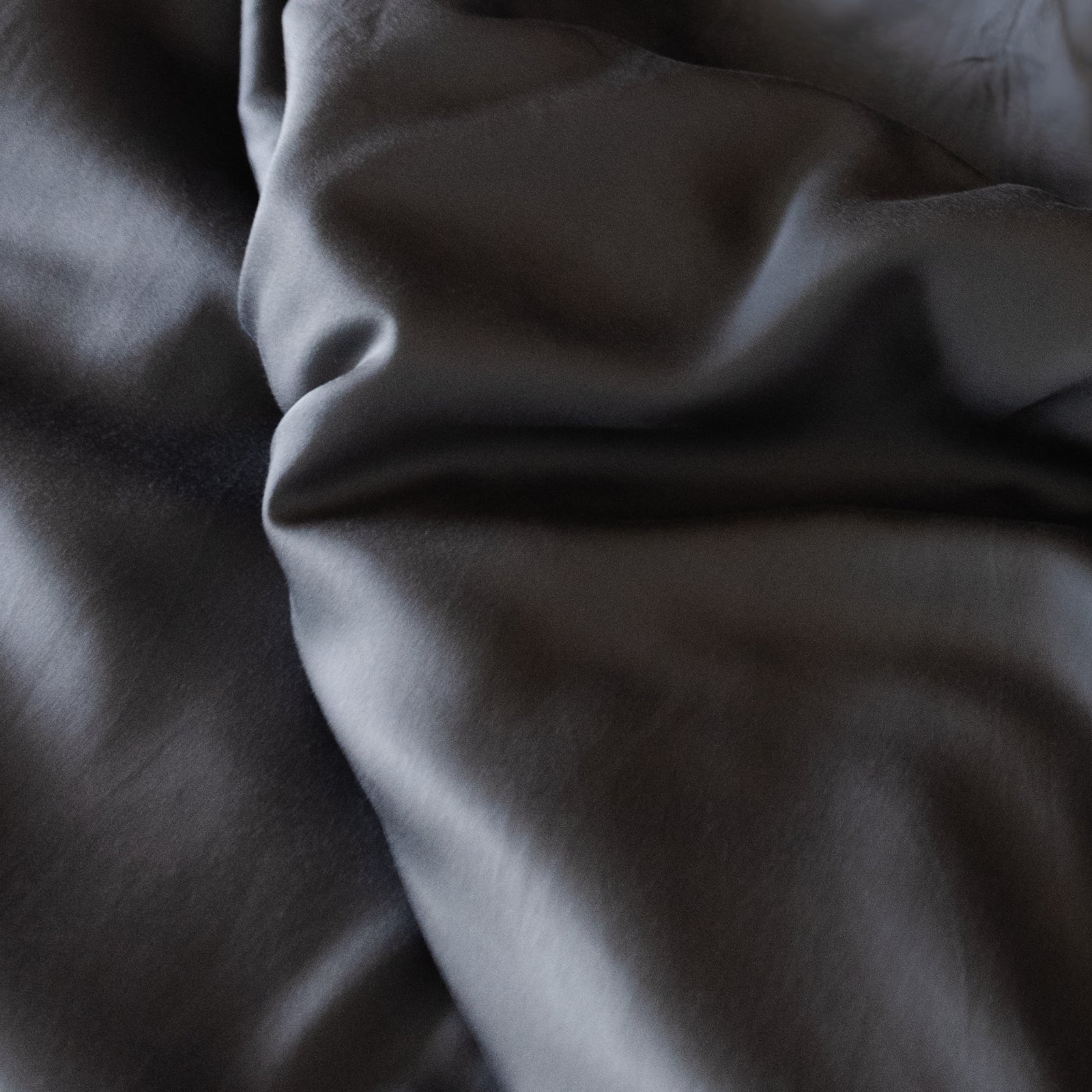 Close up of charcoal flat sheet 