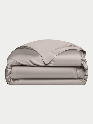 Driftwood duvet cover folded with white background |Color:Driftwood