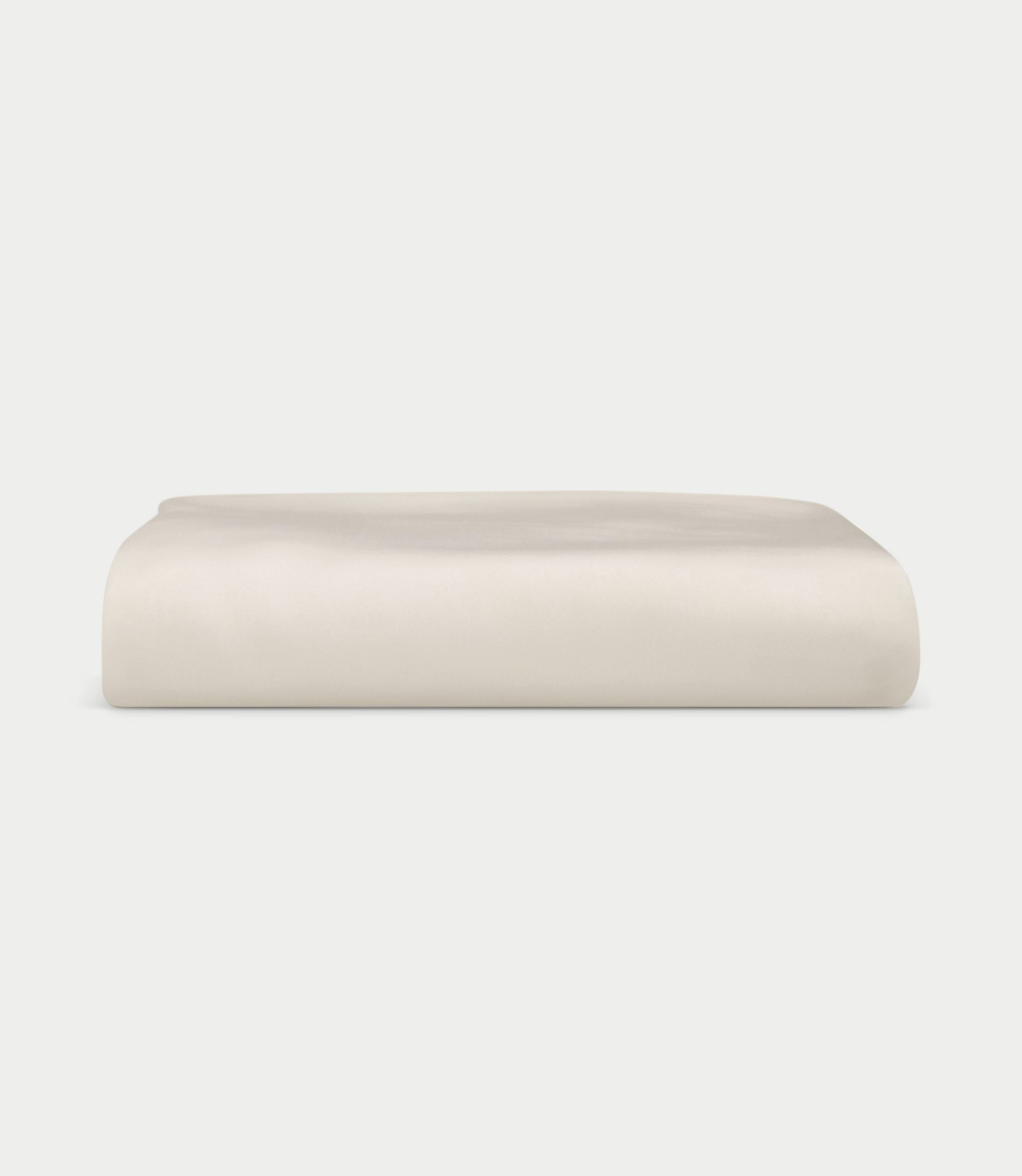 Oat fitted sheet folded with white background |Color:Oat